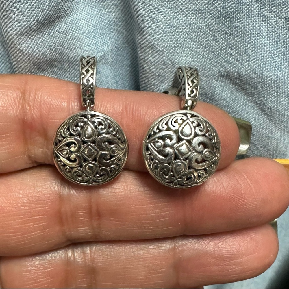 Elegant Sterling Silver 925 Dangle Earrings